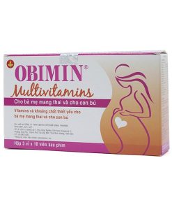 Thuốc bổ sung Vitamin và khoáng chất cho phụ nữ có thai và cho con bú Obimin (3 vỉ x 10 viên)