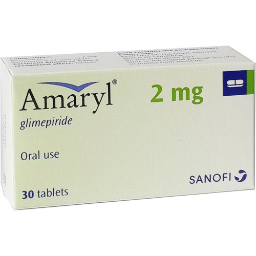 Amaryl 2mg (Hộp 3 vỉ x 10 viên)