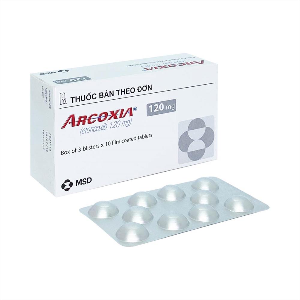 Arcoxia 120mg (3 vỉ x 10 viên/hộp)