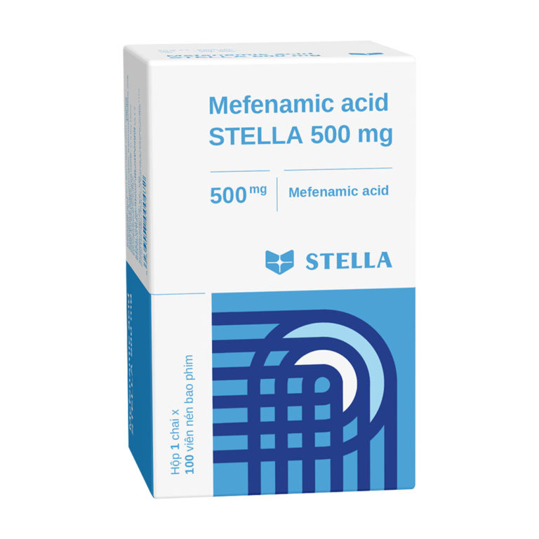 Mefenamic acid STELLA 500mg (Hộp 1 chai x 100 viên)