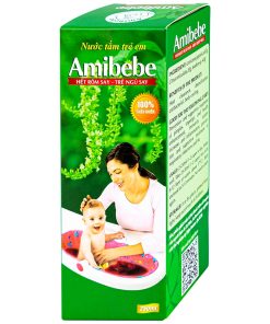 Nước tắm trẻ em Amibebe Herbe phòng và hỗ trợ điều trị rôm sảy (250ml)