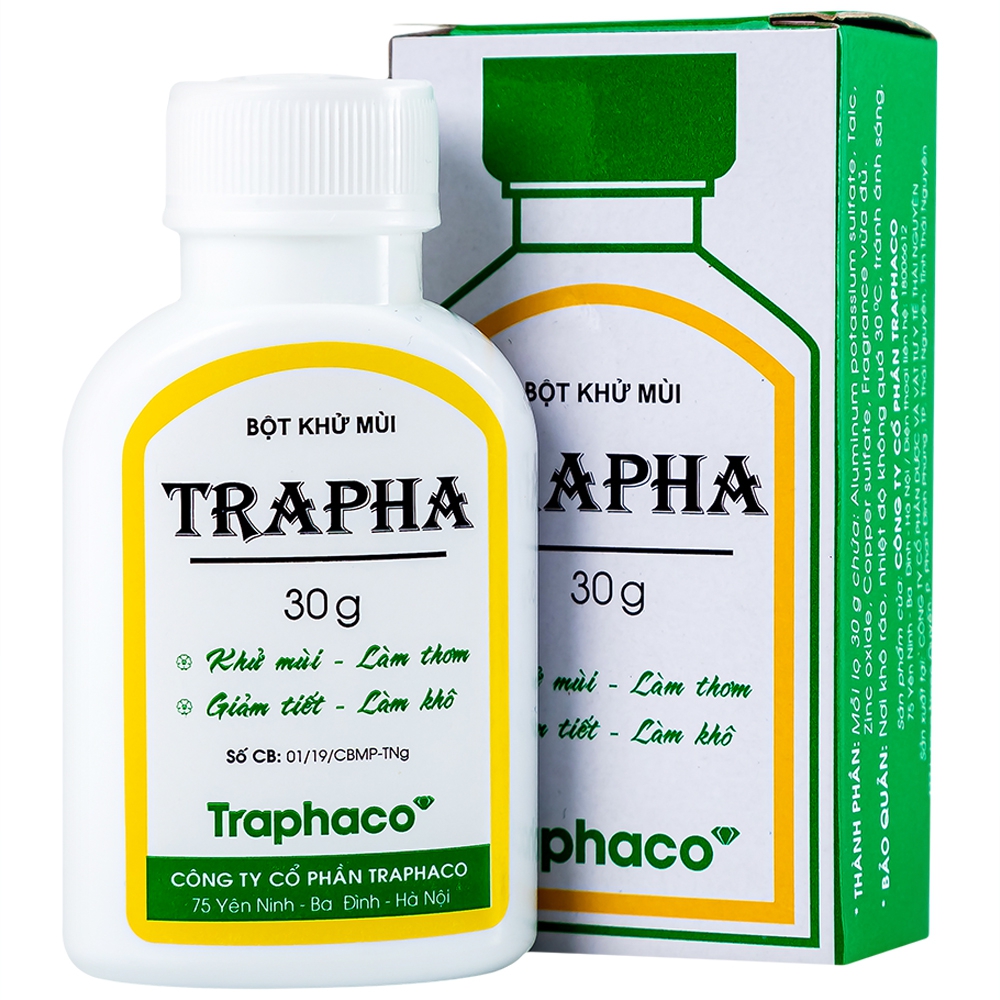 Bột khử mùi Trapha Traphaco (30g)