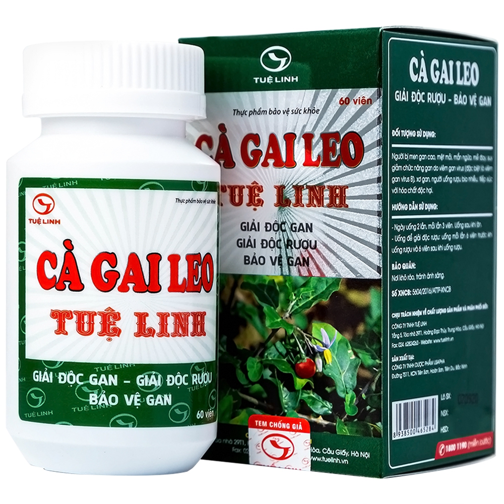 Viên uống Cà Gai Leo Tuệ Linh (60 viên)