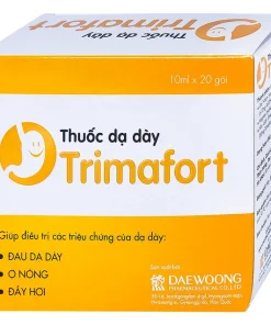 Hỗn dịch uống Trimafort giảm các triệu chứng do tăng acid dạ dày, đầy hơi (20 gói x 10ml)
