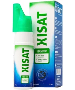 Dung dịch xịt mũi người lớn XISAT Rhinitis (xanh lá) giúp thông mũi, dễ thở (75ml)