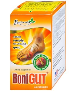 Viên uống BoniGut Botania giảm nồng độ acid uric trong máu, hỗ trợ điều trị bệnh gout (60 viên)