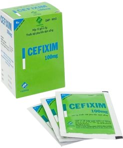 Bột pha hỗn dịch uống Cefixim 100mg Vidipha điều trị nhiễm khuẩn (10 gói x 2g)