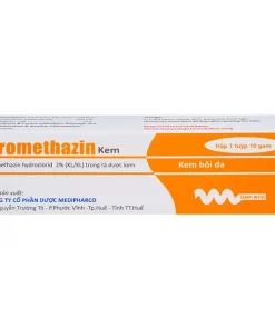 Kem bôi da Promethazin 2% Medipharco điều trị ngứa sẩn, mày đay, côn trùng đốt (1 tuýp x 10g)