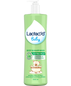 Sữa tắm gội cho bé Lactacyd Milky (500ml)