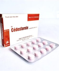 Thuốc Cedetamin Khapharco điều trị viêm mũi dị ứng, mày đay (2 vỉ x 15 viên)