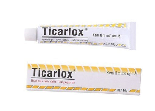 Kem Ticarlox trị và làm mờ sẹo lồi (10g)