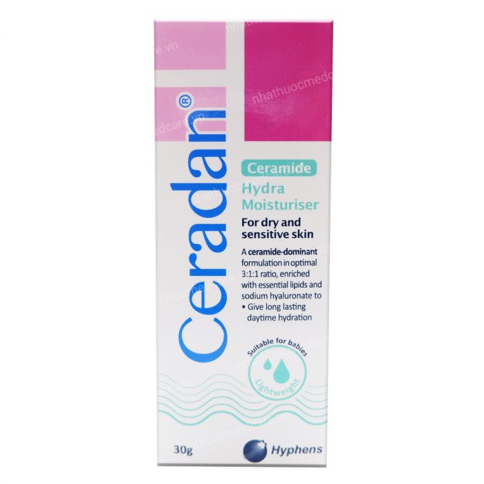 Kem dưỡng ẩm Ceradan Ceramide Hydra Moisturiser dành cho da khô và nhạy cảm (30g)