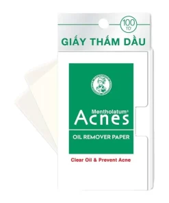 Giấy thấm dầu Acnes Oil Remover Paper giúp kiểm soát nhờn, ngăn ngừa mụn (100 tờ)