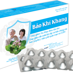 Viên uống Bảo Khí Khang IMC hỗ trợ giảm ho, khạc đờm, khó thở (2 lọ)