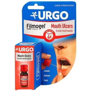 Gel bôi URGO Mouth Ulcers hỗ trợ điều trị nhiệt miệng và vết thương nhỏ trong khoang miệng (Hộp 6ml)
