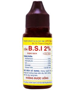 Cồn BSI 2% Nam Việt điều trị nấm da, nấm móng, nấm tóc, lác, lang ben (chai)