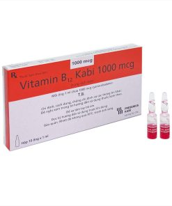 Thuốc Vitamin B12 Kabi 1000mcg điều trị thiếu vitamin B12 (100 ống X 1ml)
