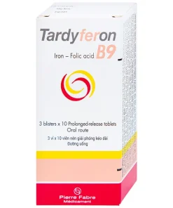 Viên nén Tardyferon B9 bổ sung sắt, bổ máu (3 vỉ x 10 viên)