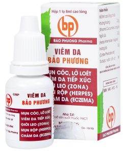 Cao lỏng Viêm da bảo phương trị viêm da, mụn cóc, giời leo (chai 80ml)