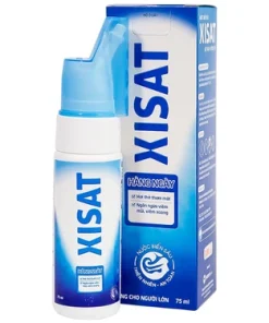 Dung dịch xịt mũi người lớn XISAT (xanh) giúp vệ sinh mũi, ngừa sổ mũi (75ml)