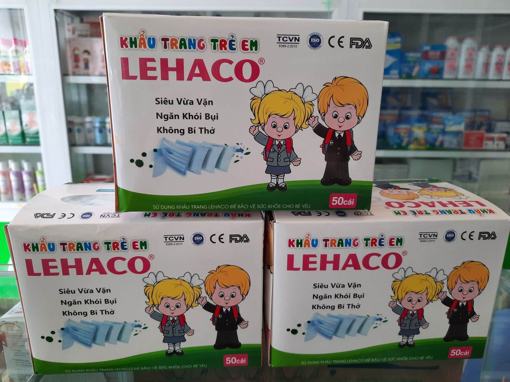 Khẩu trang trẻ em LEHACO ( hộp 50 cái)