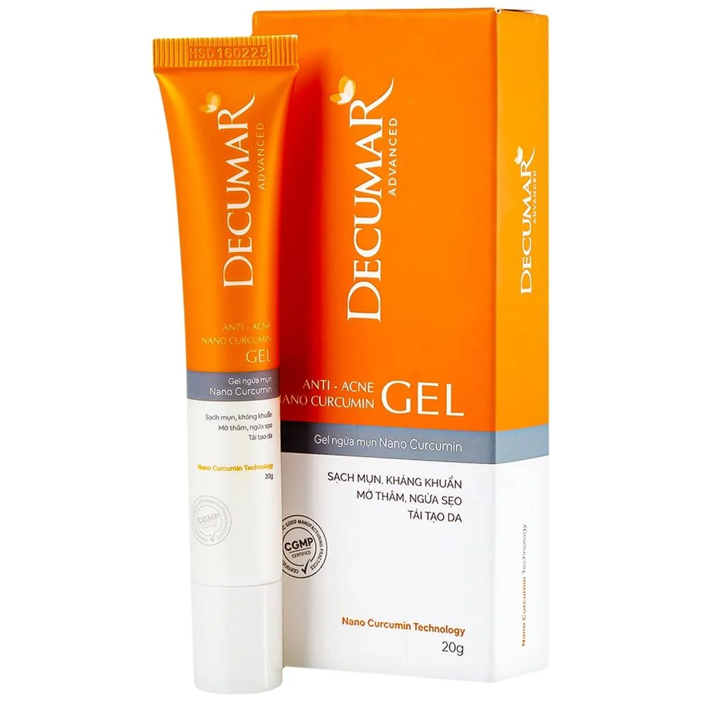 Gel dưỡng da DECUMAR Advanced hỗ trợ ngừa mụn, hỗ trợ làm mờ sẹo (Tuýp 20g)