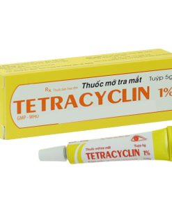 Thuốc mỡ tra mắt Tetracyclin 1% Quapharco điều trị viêm kết mạc, đau mắt hột (5g)