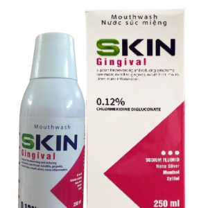 Nước súc miệng SKIN Gingival 0.12% hộp 1 chai 250ml