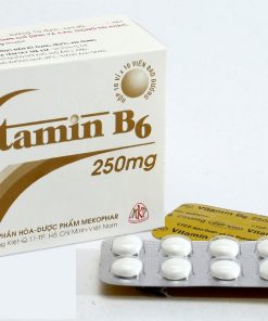 Thuốc Vitamin B6 250mg Mekophar điều trị thiếu hụt Vitamin B6 (10 vỉ x 10 viên)