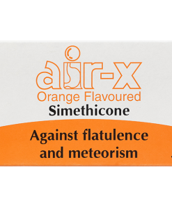 Viên nhai Air-X hương cam chống đầy hơi và chướng bụng (10 vỉ x 10 viên)