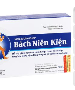 Viên xương khớp Bách Niên Kiện FOBIC hỗ trợ giảm nguy cơ viêm khớp, thoái hóa khớp (2 vỉ x 10 viên)