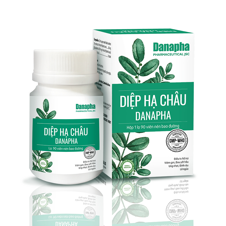 Thuốc Diệp Hạ Châu Danapha tăng cường chức năng gan (90 viên)