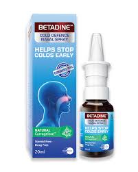 BETADINE Cold Defence Nasal Spray - Dung dịch xịt mũi ngừa cảm cúm cho người lớn