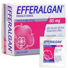 Bột sủi Efferalgan 80mg UPSA SAS giảm đau, hạ sốt (12 gói)