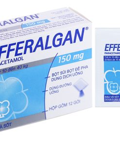 Bột sủi Efferalgan 150mg UPSA SAS giảm đau, hạ sốt (12 gói)