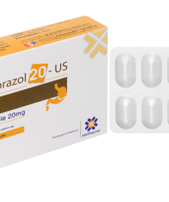 Thuốc Esomeprazol 20-US điều trị trào ngược dạ dày (3 vỉ x 10 viên)