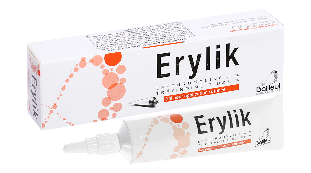 Gel bôi ngoài da Erylik điều trị tại chỗ mụn trứng cá mức độ trung bình (30g)