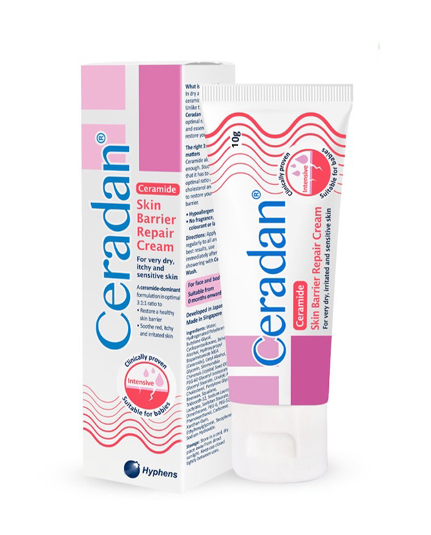 Kem phục hồi da Ceradan Ceramide Skin Barrier Repair Cream dành cho da khô, kích ứng và nhạy cảm (10g)