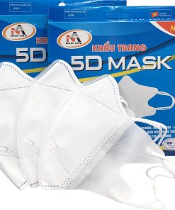 Khẩu trang 5D Mask Nam Anh Trắng (10 cái)