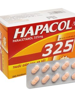Thuốc Hapacol 325 DHG điều trị đau đầu, đau nửa đầu, đau răng (10 vỉ x 10 viên)