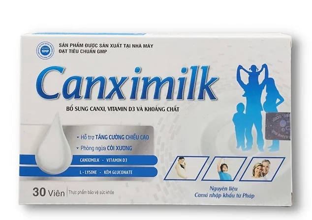 Canximilk viên (Hộp 3 vỉ x 10 viên)