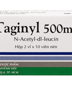 Thuốc Taginyl 500mg Thành Nam điều trị triệu chứng cơn chóng mặt (2 vỉ x 10 viên)
