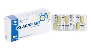 Viên nén Klacid MR 500mg Abbott điều trị nhiễm trùng đường hô hấp (1 vỉ x 5 viên)