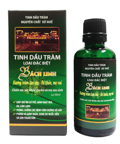 Tinh dầu tràm Bách Linh giữ ấm cơ thể, giảm ngạt mũi, ho, cảm lạnh (50ml)