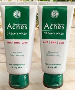 Kem Rửa Mặt ACNES Creamy Wash Hỗ Trợ Gỉam Mụn, Hạn Chế Sẹo Thâm (Tuýp 100g)