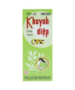 Dầu Khuynh Diệp OPC trị cảm cúm, sổ mũi, nghẹt mũi, chóng mặt, say tàu xe (chai 15ml)
