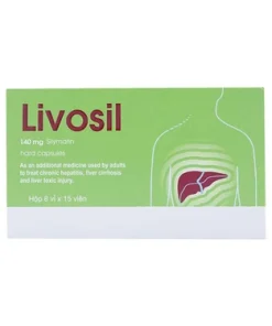 Viên nang cứng Livosil 140mg aconitum hỗ trợ điều trị viêm gan mạn tính, xơ gan (8 vỉ x 15 viên)