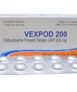 Thuốc điều trị nhiễm khuẩn đường hô hấp Vexpod cefpodoxim 200mg