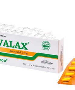Viên nhuận tràng Ovalax 5mg Traphaco điều trị táo bón, làm sạch ruột (1 vỉ x 10 viên)