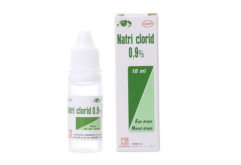 Thuốc nhỏ mắt, nhỏ mũi Natri Clorid 0,9% Pharmedic hỗ trợ rửa mắt, rửa mũi, phụ trị nghẹt mũi, sổ mũi (10ml)